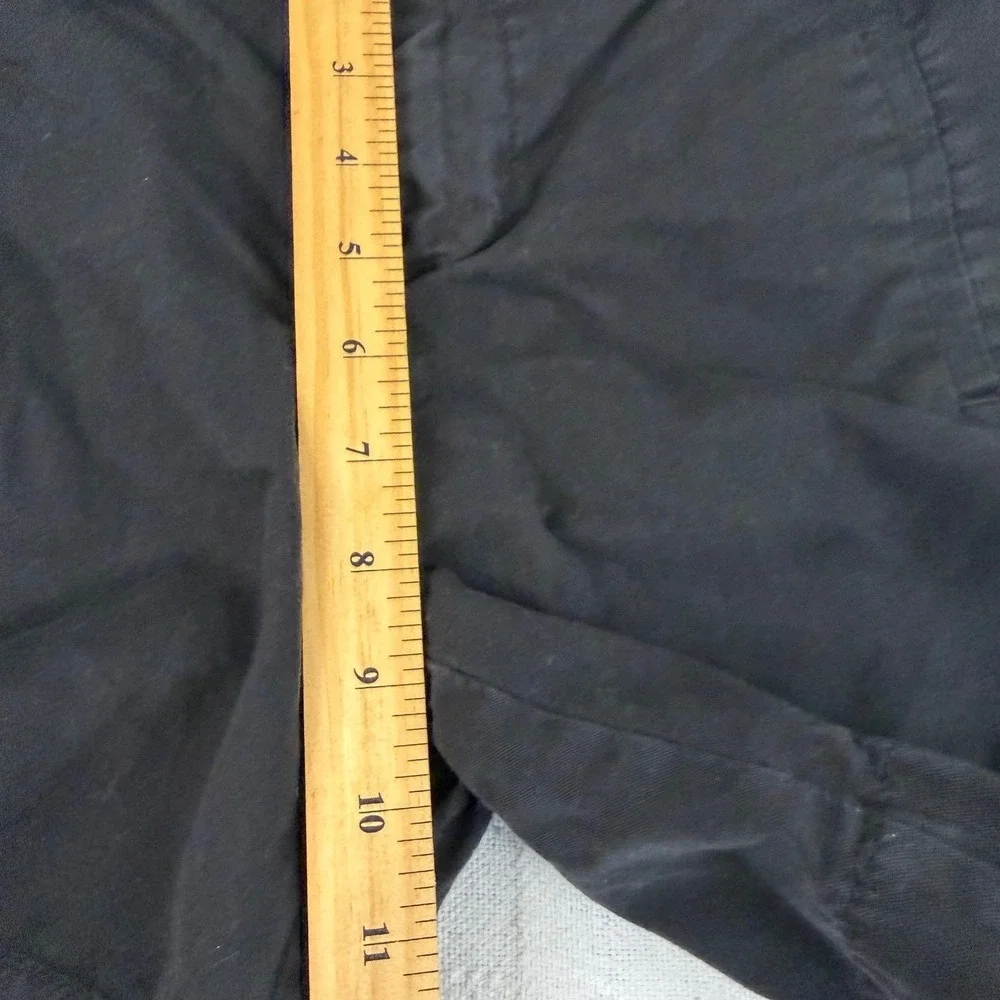 Ann Taylor Loft Womens Chino Shorts Black Size 4 Mid Rise Cotton Twill Casual